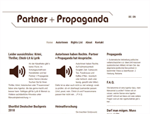 Tablet Screenshot of partner-propaganda.de